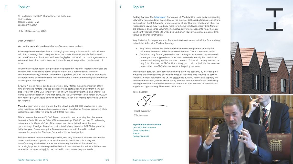 TopHat (@tophatio) on Twitter photo With Chancellor <a href="/Jeremy_Hunt/">Sir Jeremy Hunt MP</a> shortly due to make his Autumn Statement, <a href="/TopHatIO/">TopHat</a> Chair, Carl Leaver has written this letter outlining what the Chancellor can do to encourage more sustainable homes to be built in the UK. <a href="/RachelReevesMP/">Rachel Reeves</a> With Chancellor <a href="/Jeremy_Hunt/">Sir Jeremy Hunt MP</a> shortly due to make his Autumn Statement, <a href="/TopHatIO/">TopHat</a> Chair, Carl Leaver has written this letter outlining what the Chancellor can do to encourage more sustainable homes to be built in the UK. <a href="/RachelReevesMP/">Rachel Reeves</a>