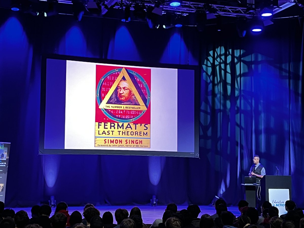 Our 6th Form Mathematicians are spending the day at <a href="/uniofwarwick/">University of Warwick</a> for #MathsinAction. Just had a hugely inspirational talk about Fermat’s Last Theorem by the amazing <a href="/SLSingh/">Simon Singh</a> 🤩