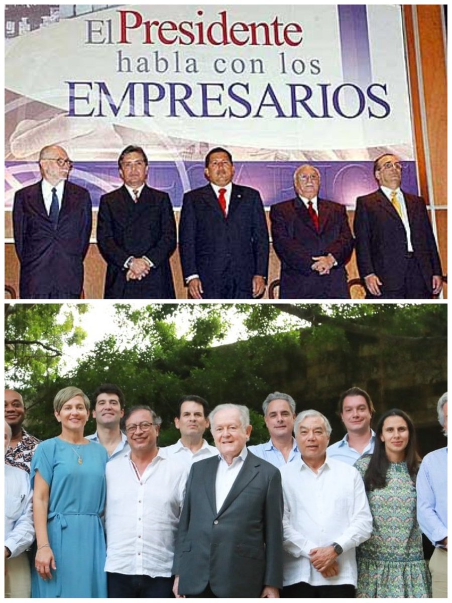 ojocolombia2026's tweet photo. 🇨🇴🇻🇪 En una hacienda en las afueras de Caracas, Chávez se sentó con los empresarios, tejiendo una red de promesas que pronto revelaría como engaños. Con una sonrisa en el rostro, les aseguró que podrían prosperar en un nuevo capítulo de Venezuela. Sin embargo, tras la reunión, la traición se manifestó brutalmente.

La expropiación, presentada como un acto de justicia social, resultó ser una artimaña para consolidar su poder. Los empresarios, que confiaron en sus palabras, vieron cómo sus activos eran confiscados sin piedad. La traición se desplegó como un oscuro guion, dejando a la economía en ruinas y a aquellos que alguna vez confiaron en Chávez sumidos en la desesperación.

La amistad aparente se convirtió en la cruel realidad de la traición, marcando un capítulo sombrío en la historia de Venezuela. La prometida equidad se desvaneció, reemplazada por la sombra de un líder que sacrificó la prosperidad en el altar de sus propias ambiciones, dejando a la nación sumida en un abismo de desconfianza y desesperación.

Tal cual está pasando en Colombia con GUSTAVO PETRO, Creen que la historia se repetirá?