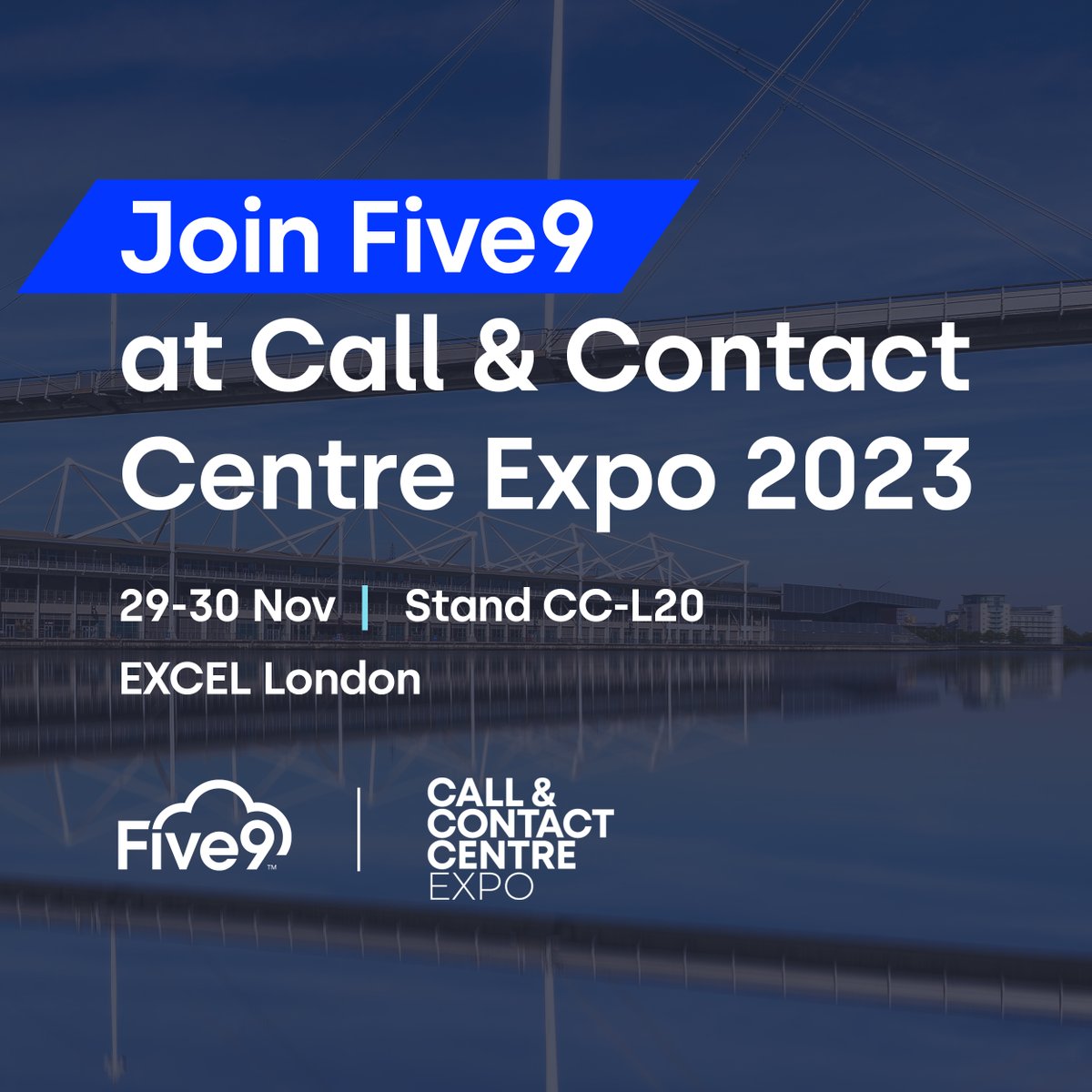 _jbuckley_'s tweet photo. Join us at the Call &amp; Contact Centre Expo UK next week. Meet the Five9 team at stand CC-L20 &amp; learn more about the Five9 Intelligent CX Platform to help you manage today’s ever-evolving customer expectations &amp; deliver excellent customer service. Register: https://t.co/jcQDTECfDX https://t.co/w69m83rrkE