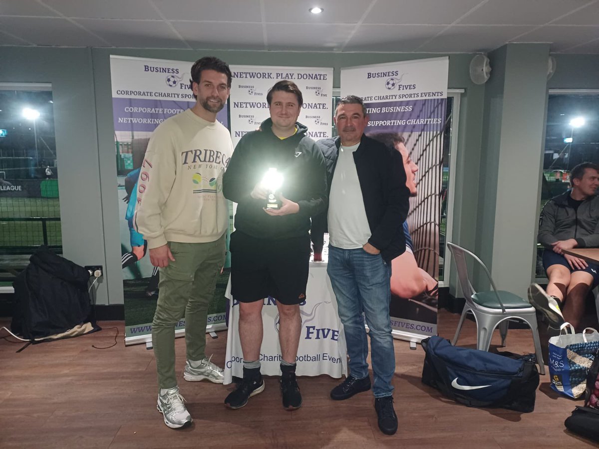 A massive congratulations to our Glasgow top fundraisers @BrightSignals 🏆 The team managed to raise a whopping £569 for their selected charity Glasgow’s Spirit of Christmas 👏🏻 Their award was presented by @CharlieMiller76 & @charlie_mulgrew 🏆