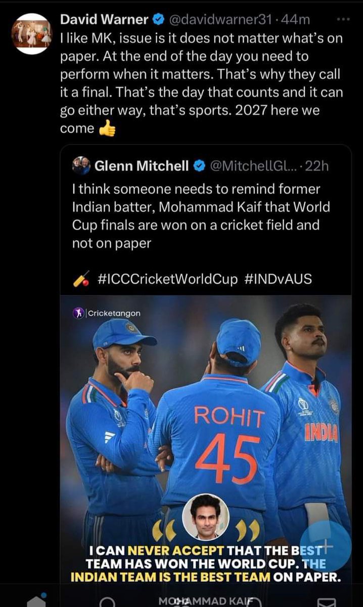 SaithHamzamir's tweet photo. Indians being Humiliated constantly since 19th of november
#IPL2024 khelo ja k
#ICCCricketWorldCup2023Final | #ImamUlHaq | #shahzebkhanzada | #AustraliaVsIndia | #PanautiModi | #Panauti | #BabarLaughed | #IPL2024 | #NoModiNovember https://t.co/oEwassEZiv