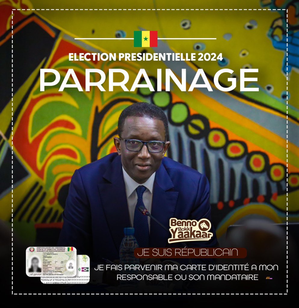 evelinediatta90's tweet image. Je suis dans la joie aujourd’hui 🎉🥰🥰🥰🥰🥰🤗
Merci beaucoup à la population consciente du Sénégal 
Amadou Bâ vient d’atteindre 12 millions de parrainages citoyens.
12 millions de merci à vous ♥️♥️
Victoire assuré au soir du 25 février 2024
@amadou_ba_ 5éme President du Sénégal…