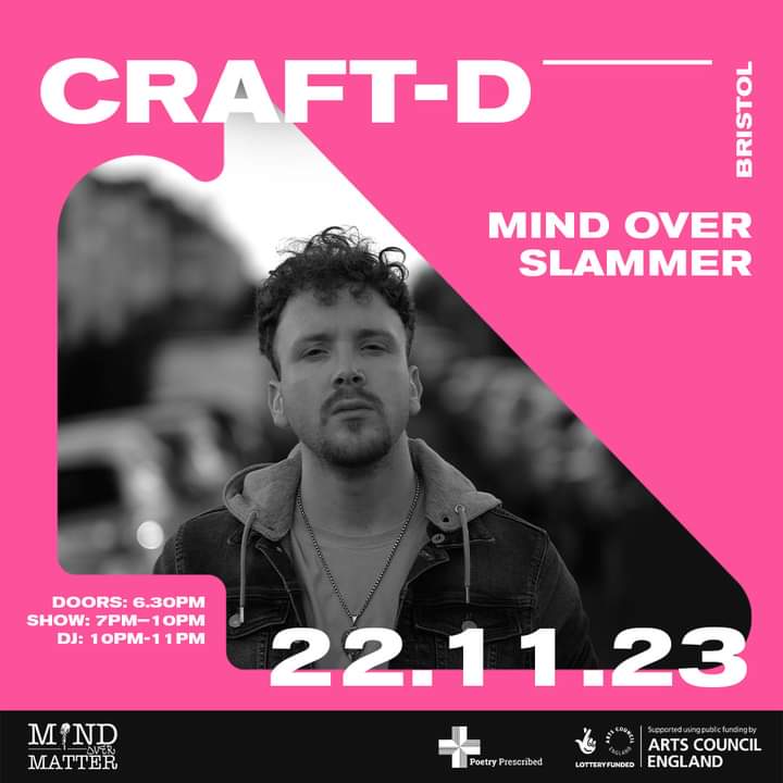 Tonight at @zed_alley #Bristol 💥 The winner and first runner up join us in London next year for the Grand Slam Finale! Tickets: mindovermatterldn . com / OTD #poetryslam #poetrytwitter