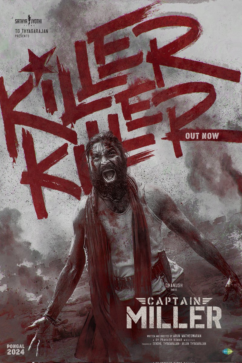 Sai Siddharth (@saisiddharth_) on Twitter photo I'm The Devil 🔥🔥
The RAGING MASSS, KILLER KILLER #CaptainMiller is out now in TAMIL, TELUGU & HINDI !
bit.ly/KillerKiller
<a href="/dhanushkraja/">Dhanush</a> <a href="/gvprakash/">G.V.Prakash Kumar</a>
<a href="/ArunMatheswaran/">Arun Matheswaran</a> <a href="/kabervasuki/">Kaber Vasuki . கேபர் வாசுகி</a> <a href="/NimmaShivanna/">DrShivaRajkumar</a> <a href="/sundeepkishan/">Sundeep Kishan</a> <a href="/priyankaamohan/">Priyanka Mohan</a> <a href="/saregamasouth/">Saregama South</a> <a href="/LycaProductions/">Lyca Productions</a> <a href="/KRG_Studios/">KRG Studios</a> I'm The Devil 🔥🔥
The RAGING MASSS, KILLER KILLER #CaptainMiller is out now in TAMIL, TELUGU & HINDI !
bit.ly/KillerKiller
<a href="/dhanushkraja/">Dhanush</a> <a href="/gvprakash/">G.V.Prakash Kumar</a>
<a href="/ArunMatheswaran/">Arun Matheswaran</a> <a href="/kabervasuki/">Kaber Vasuki . கேபர் வாசுகி</a> <a href="/NimmaShivanna/">DrShivaRajkumar</a> <a href="/sundeepkishan/">Sundeep Kishan</a> <a href="/priyankaamohan/">Priyanka Mohan</a> <a href="/saregamasouth/">Saregama South</a> <a href="/LycaProductions/">Lyca Productions</a> <a href="/KRG_Studios/">KRG Studios</a>