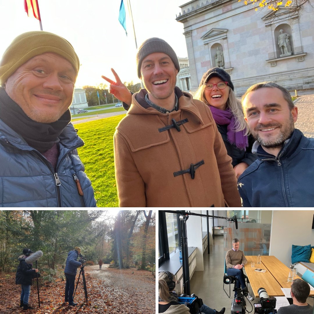 WHBurke's tweet photo. 📽️Just doing my thing for German TV. Over a 2-day shoot, we retraced Albert Göring’s footsteps in and around Munich, from his student days in the wild '20s to his final resting place in Waldfriedhof. 👀Can’t wait to see the final product on Terra X History for ZDF ... https://t.co/N2oyfUULOs