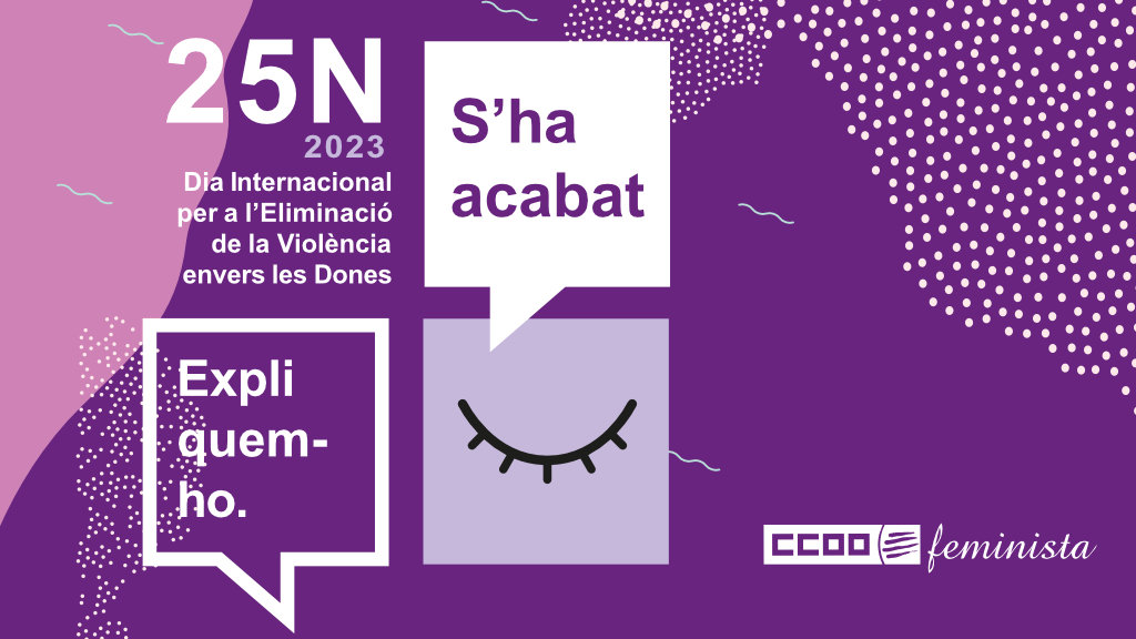 CCOOeducacio's tweet photo. 🙅🏾‍♀️25-N Dia Internacional per a l’Eliminació de la Violència envers les Dones

🙅🏾‍♀️Ens mantenim ferms en el nostre compromís de lluitar incansablement contra qualsevol mena de violència cap a les dones #ShaAcabat

Consulta els actes i participa: https://t.co/zY2dKtD3Nf https://t.co/otcosAyrIt