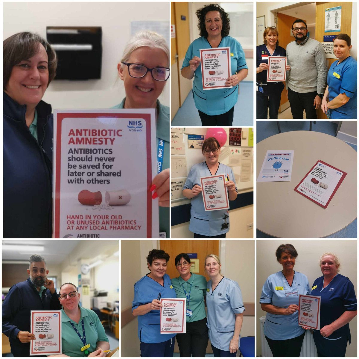 Sharing important #AMR &  #AntibioticAmnesty facts with #VOL staff during #WAAW 
#preventingAMRtogether🦠
#AntibioticGuardians💊
#everydosecounts 🌍

@NHSGGC @vale_hospital
@NHSGGCPharmacy
@SharonPfleger @SAPGAbx @AntibioticScot @PharmDeclares