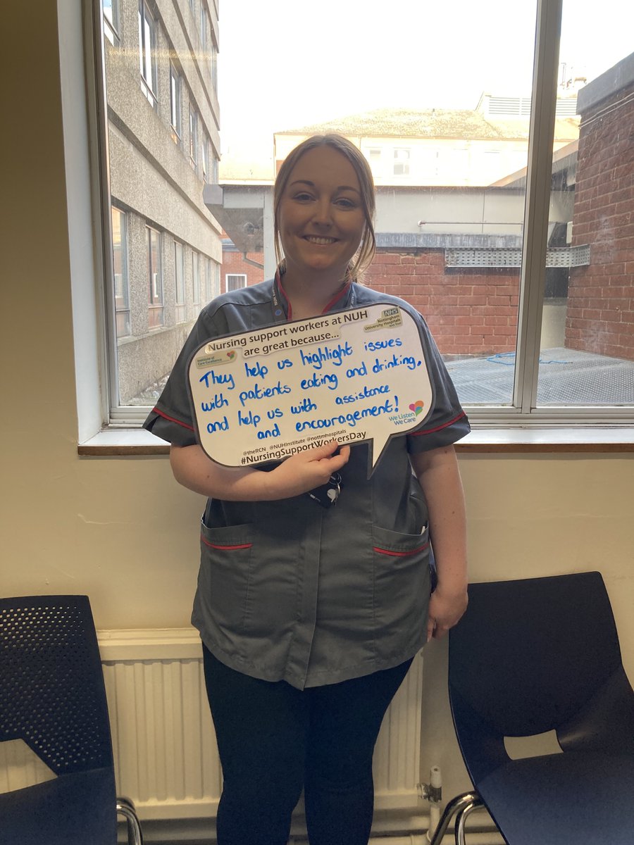 🎉Today is Nursing Support Worker Day! Here is what some of our @TeamNUH staff have to say about our Nursing Support Worker colleagues on their day: #NursingSupportWorkersDay @theRCN @RCNEastMids @widerworkforce