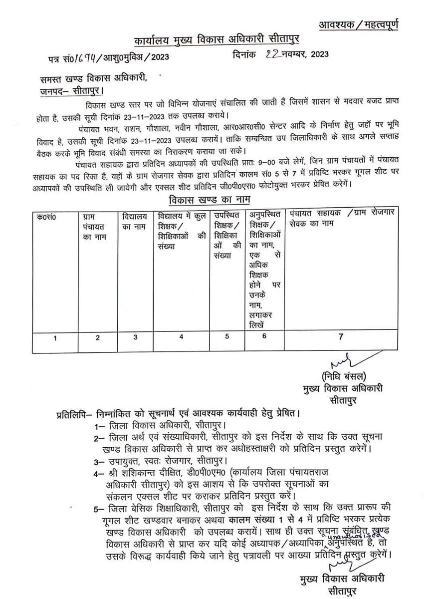 शिक्षकों का ऐसा अपमान??? जांच करनी है तो अधिकारियों को विद्यालय भेजें.
जब राष्ट्र निर्माता को संदेह की दृष्टि से देखा जाएगा तो देश का भविष्य कैसा होगा?
तत्काल प्रभाव से आदेश वापस ले।
<a href="/basicshiksha_up/">Department Of Basic Education Uttar Pradesh</a> <a href="/thisissanjubjp/">Sandeep Singh</a> <a href="/ANINewsUP/">ANI UP/Uttarakhand</a> <a href="/bstvlive/">भारत समाचार | Bharat Samachar</a> <a href="/Info_4Education/">बेसिक शिक्षा सूचना केंद्र</a> <a href="/myogiadityanath/">Yogi Adityanath</a>
