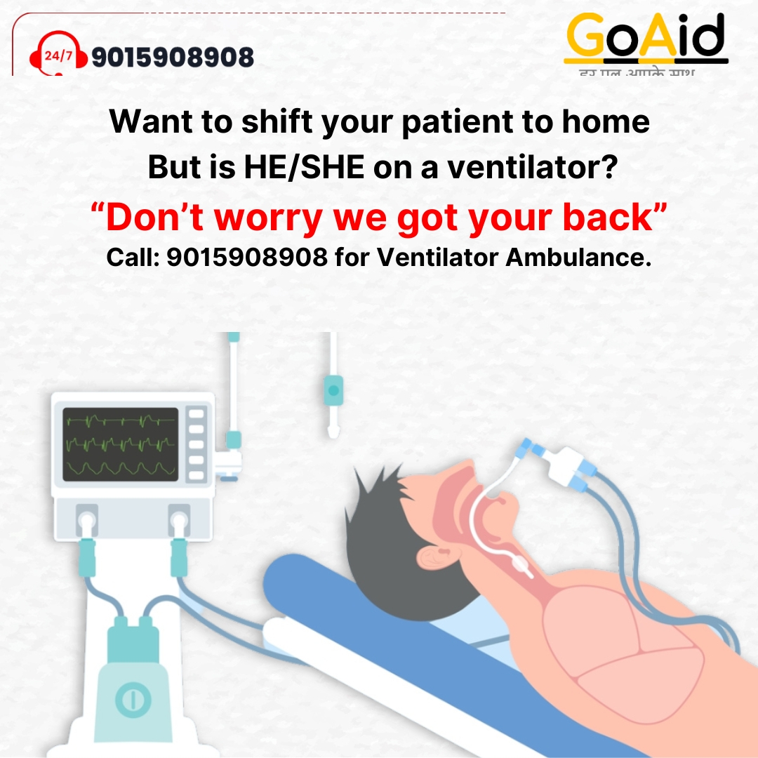 Goaidofficial's tweet photo. Ventilator support on wheels - we’re on a mission to bring comfort and care to those who need it most.

Save this number (9015908908) to become more responsible! 

#emergencycare #firstresponseambulanceservice #indiabestambulanceservice #bekind #selfcare #ambulancematters https://t.co/ZHZ3XXDqcI