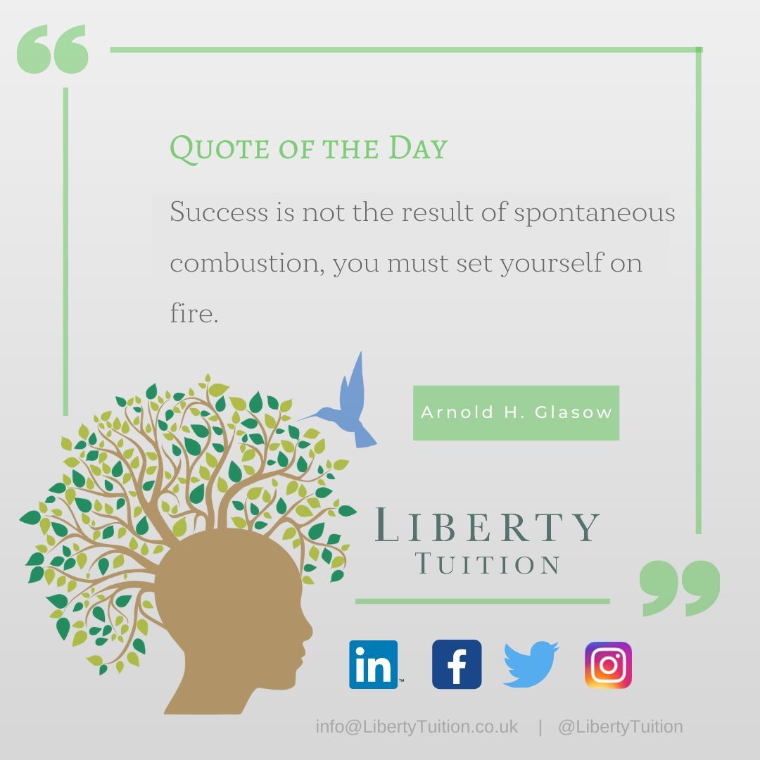 Arnold H. Glasow's analogy reminds us that success doesn't happen by chance – it's a deliberate act of setting ourselves ablaze with passion, determination, and hard work. 

#IgniteSuccess #PassionAndDetermination #SetYourselfOnFire #GlasowWisdom