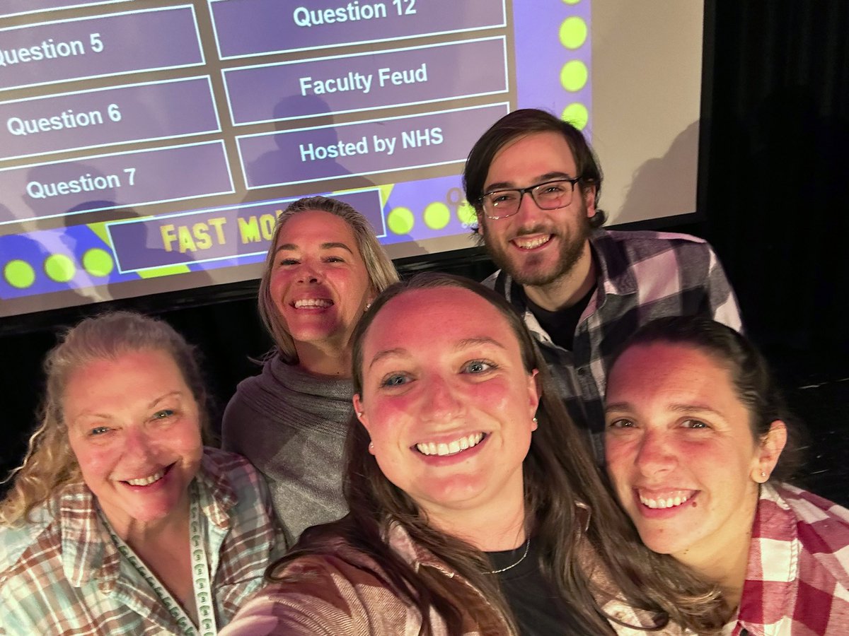 You’re looking at the winners of the 2023 BTHS Faculty Feud! Thank you to NHS for hosting such a fun event! #Dragons #FacultyFeud
