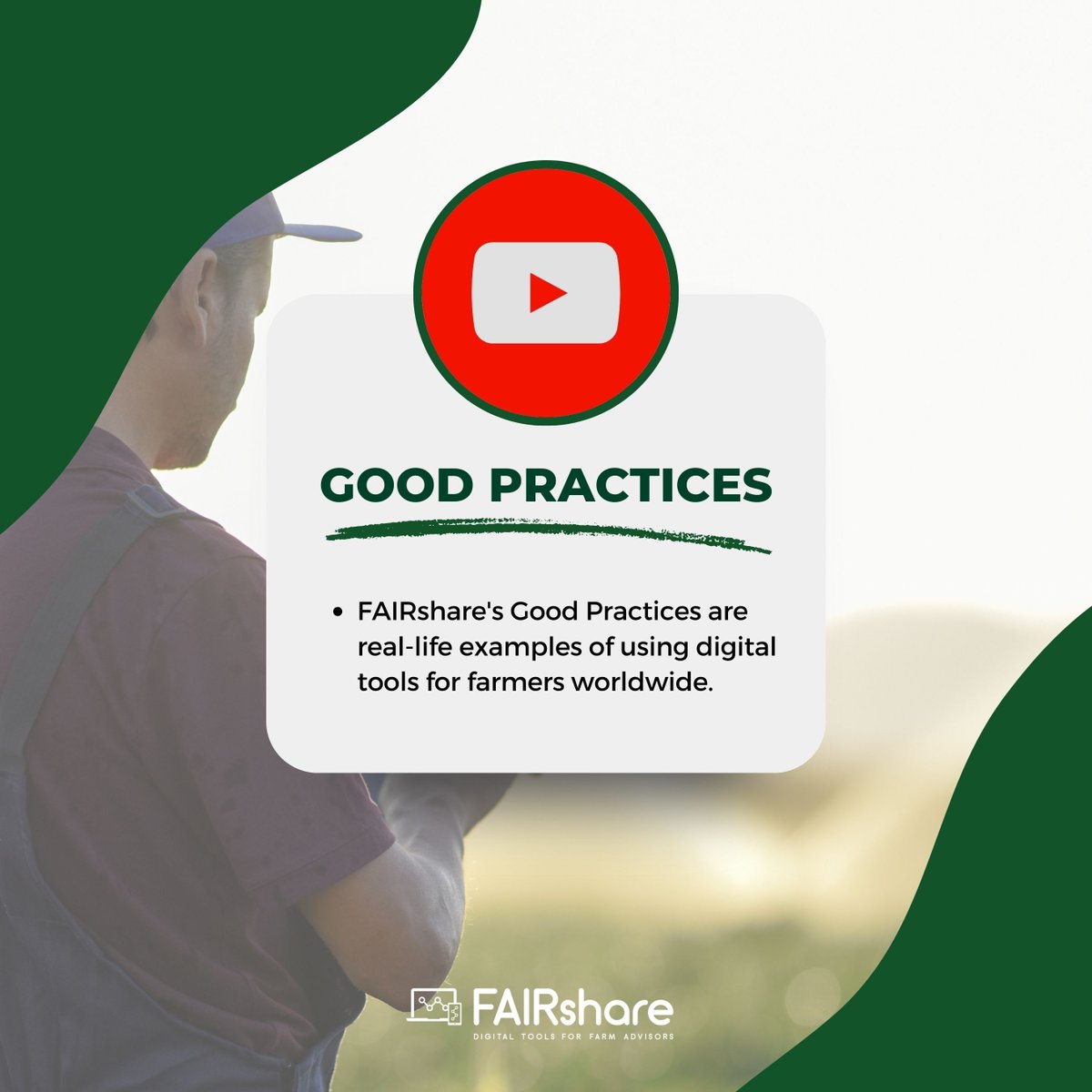 📈 Looking for inspiration in agriculture?  

FAIRshare's Good Practices are real-life examples of using digital tools for farmers worldwide. 🌐🚀  

FAIRshare Good Practices – Fairshare Project (buff.ly/47DyoHi)