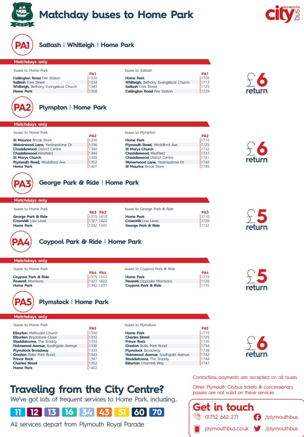 plymouthbus's tweet image. Football Specials 
Saturday 25th Argyle v Sunderland 15:00 
#PA1 #PA2 #PA3 #PA4 will run as normal on normal routes. 
#PA5 will use Forresters Way in Oreston to Morrisons as Oreston Road is closed.