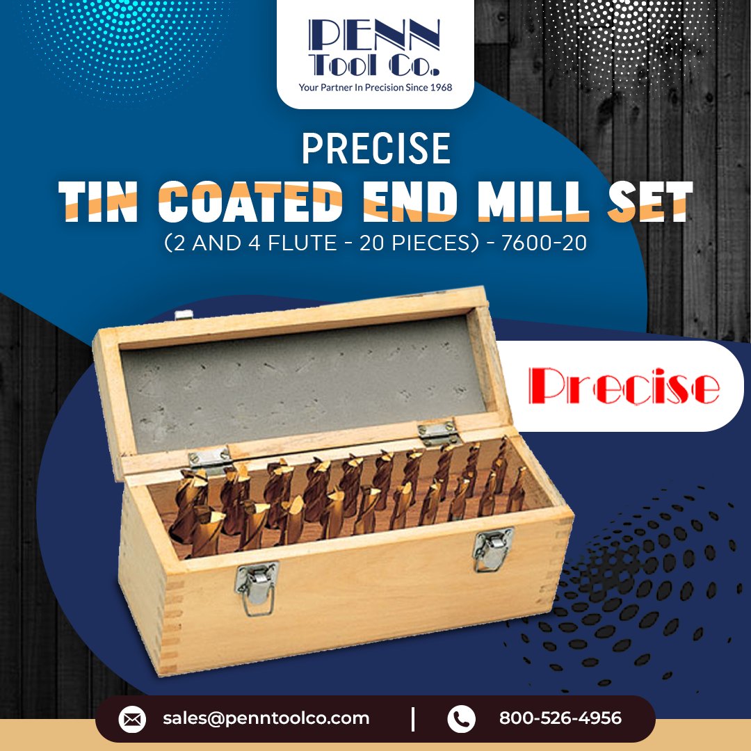 penntoolco's tweet image. Level up your machining game with our TIN Coated End Mill Set! 💥🛠️ 
.
#EndMillSet #MachiningTools #Metalworking #TINCoated #PrecisionTools #Engineering #WorkshopEssentials