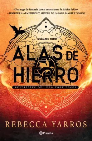 UniversoDSilvia's tweet photo. ⚠️ATENCIÓN⚠️

Al parecer, según la web de @Planetadelibros, #AlasDeHierro, segunda parte de #AlasDeSangre de @RebeccaYarros, se publicará el 15 de febrero de 2024. https://t.co/V09rQRq6T9