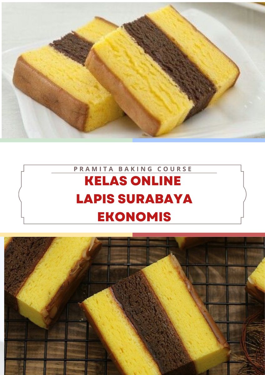 pramitayaa's tweet photo. Kelas Online Lapis Surabaya Ekonomis tapi kamu bisa bayar SEMAUNYA, SEMAMPUNYA❤

Dikelas ini kamu akan diajarin cara membuat Lapis Surabaya yg irit telur tapi tetap lembut dan moist👌
Kamu jg akan diajarin trik biar permukaan Lapis Surabaya nya datar dan terlihat cantik. 

Jangan sampai ketinggalan ya! 
Kelas dimulai 5 Desember 2023.

Transfer langsung ke 1100005805418   (Bank Mandiri) atau GOPAY ke 081367502267.
Kirim bukti transfer melalui DM atau WA dan saya akan kirimkan group linknya. 

Daftar sekarang sebelum kehabisan slot! ❤
