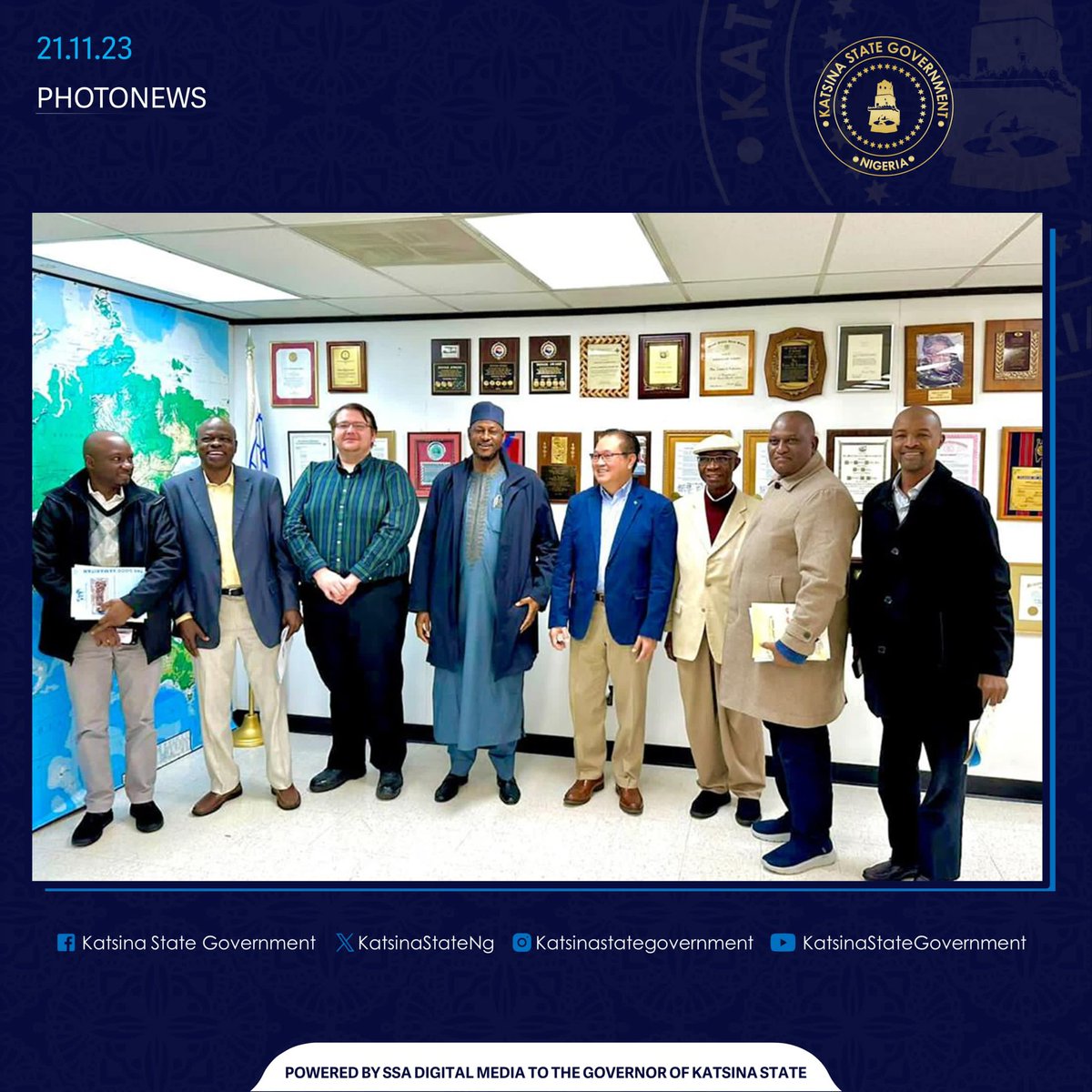 Governor Radda Visits World Medical Relief Headquarters in Detroit Seeks for Support.