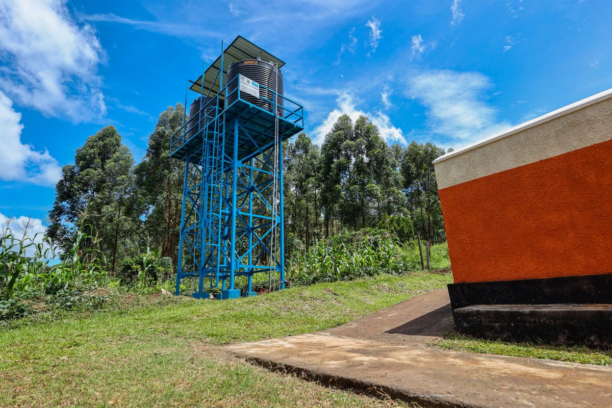 UNICEFUganda's tweet photo. In response to #EbolaOutbreakUG in 2022, @UNICEF provided critical WASH support in Mubende and Kassanda districts with funds from @FCDOGovUK.

The provided Health Care Facility water supply systems project in Kassanda is a vital post-EVD recovery initiative.

#InvestInUGchildren https://t.co/m0v860yMbY