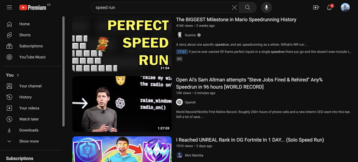 NO WAY FUKCING WAY @OpenAI just posted this 'Speed run' on youtube 💀💀 youtube.com/watch?v=dQw4w9…