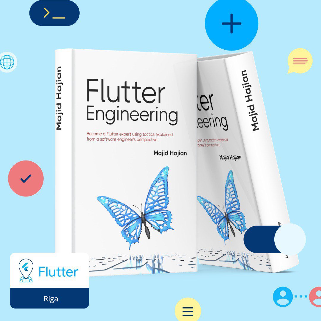 Flutter Riga (@flutter_riga) on Twitter photo Do you want to win this must-read book by <a href="/mhadaily/">Majid Hajian ๐</a>? ๐คฉ
1. Tune in tomorrow LIVE for Flutter Riga Meetup #1 ๐ฑ๐ป
2. Learn from our awesome speakers ๐
3. Participate in a quiz for a chance to win! ๐
Check out the full agenda and donโt forget to RSVP here: meetup.com/flutter-riga/eโฆ Do you want to win this must-read book by <a href="/mhadaily/">Majid Hajian ๐</a>? ๐คฉ
1. Tune in tomorrow LIVE for Flutter Riga Meetup #1 ๐ฑ๐ป
2. Learn from our awesome speakers ๐
3. Participate in a quiz for a chance to win! ๐
Check out the full agenda and donโt forget to RSVP here: meetup.com/flutter-riga/eโฆ