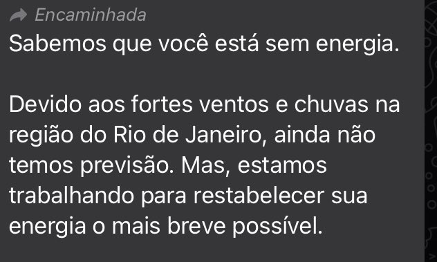glennacherice's tweet photo. @EnelClientesBR já está caminhando para mais de 10h sem energia no Eusébio, CE. Todas as alternativas de contatos foram acionadas. Todas as previsões esgotadas. 

Agora, o que que os ventos e as chuvas do RJ têm a ver com essa falta de energia no Eusébio?? https://t.co/YXOGo66Dfg