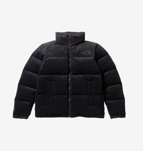 mnrmksman's tweet photo. 去年は限定展開で即完売？
でプレ値になってたコーデュロイヌプシ発売開始

今ならオンラインストアも店舗も在庫豊富！

新色はネイビーらしいけど、私はブラックが好みかな
ロゴも同系色で主張し過ぎず良き🙆‍♀️

画像によって結構色味違うから、行ける人は試着推奨
少し変化球のヌプシ欲しい人はぜひ！ https://t.co/0B45t9wdAz