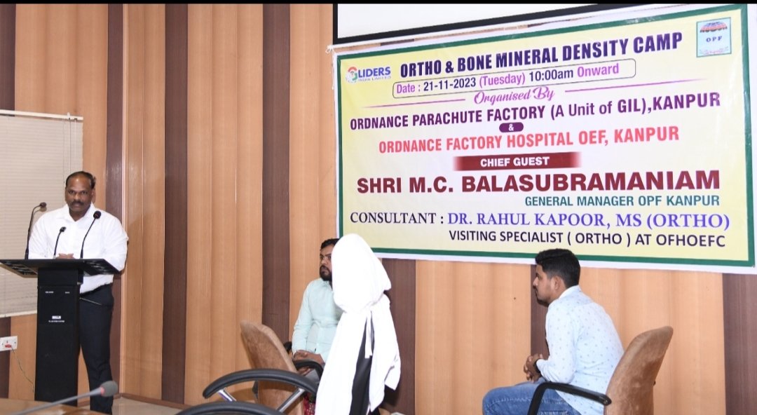 OpfGil's tweet photo. *ओपीएफ में Ortho &amp; Bone Mineral Density Camp का आयोजन*

GIL की इकाई OPF में  Ortho &amp; Bone Mineral Density Camp  का आयोजन किया गया। इसमें निर्माणी के अधिकारियों एवं कर्मचारियों में बेहद उत्साह के साथ भाग लेकर जांच कराई।
#OPF_GIL
#OpfGilInitiative https://t.co/8cttkS3cAq