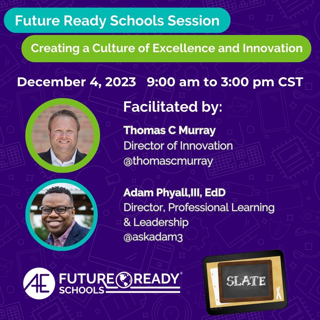 FutureReady's tweet photo. Don't miss out! π
For those attending @slateinwi we have exciting news! #FutureReady will be present! Join us, @AskAdam3, and @thomascmurray Dec 4th!
To find out more about our pre-con session click here:
https://t.co/Y7FTeMKsC8
#slateinwi #PLEvent #FutureReadySchools https://t.co/P5ATy6lLZ8