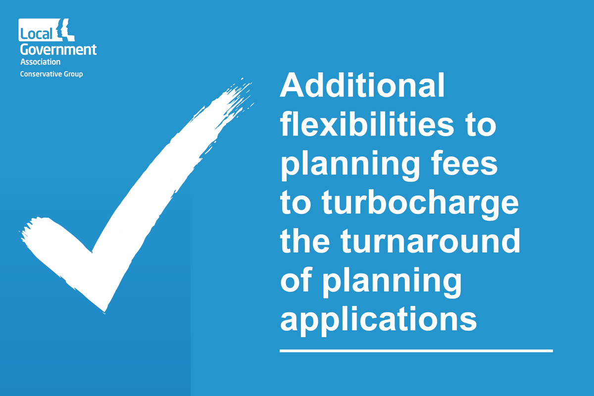 ✅In our manifesto, we called for more flexibilities for councils on planning fees. We are pleased that the Chancellor has announced more flexibilities on planning fees and we look forward to working with Government to make this work for councils. #AutumnStatement 👇👇👇