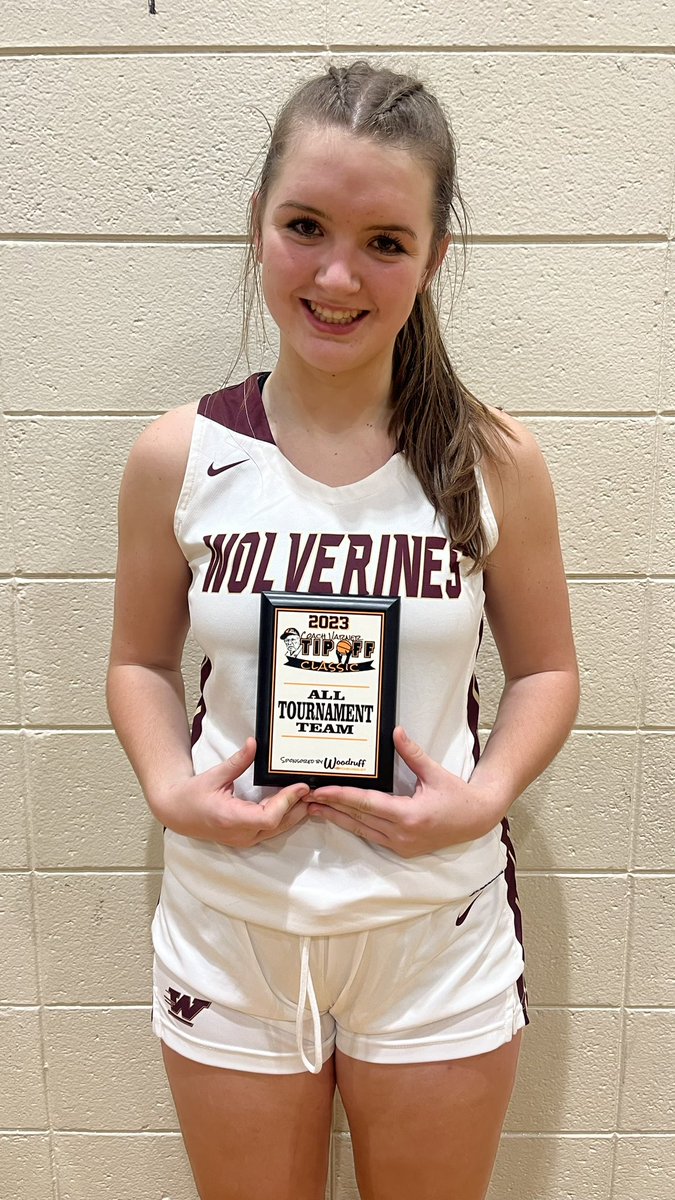 Very proud of my team for placing 3rd in the Coach Varner Tipoff Classic Tournament and honored to have been selected as our All Tournament Player. Let’s go @WoodruffLadyGBB !
