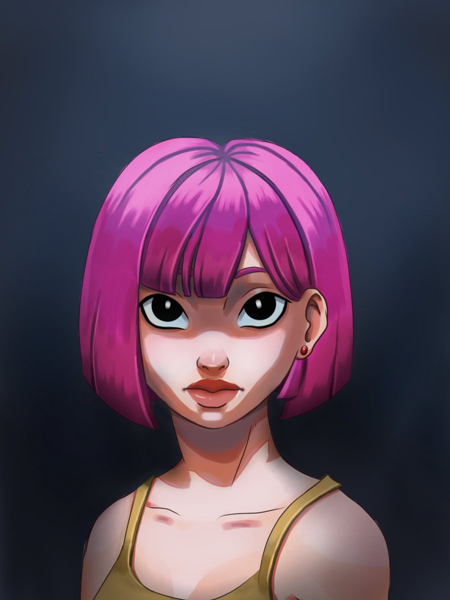 kay_arts_'s tweet photo. Eu tava estudando como estruturar a pintura do cabelo. Uma técnica que eu vi era dividir em cor base, highlight, cor escura, sombra ou luz de rebatimento.
Eu fiz dois desenho pra testar e até que gostei do resultado ^^
Também mudei o estilo deixando o cabelo mais 3D https://t.co/Z507ikFmaP