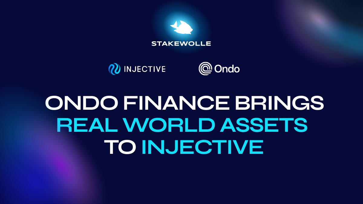 📢<a href="/OndoFinance/">Ondo Finance</a> brings RWA (Real World Assets) to <a href="/Injective_/">ninja</a> users with USD Yield token🥷

Now, $INJ users can earn a yield on tokenized US Treasuries by bridging $USDY from Ethereum

The integration of USDY marks an important milestone in Injecitve's effort to build not just