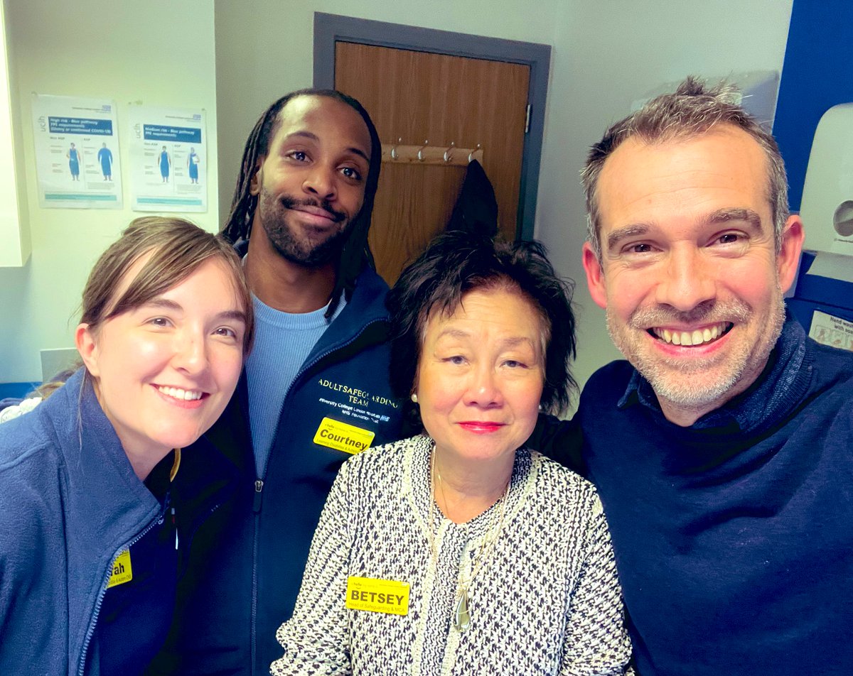 Patients with learning disabilities need specialist input and I couldn’t be luckier with my colleagues @UCLH who helped start a young adult living with autism and needle phobia on the road to vaccination today.  #treatmewell 
<a href="/Cope_sarah12/">Sarah Cope</a> <a href="/MrCJFrancis/">Courtney Francis 🏳️‍🌈</a> <a href="/CamdenLDService/">CamdenLearningDisabilityService</a> <a href="/betseylr/">Betsey Lau-Robinson MBE</a>