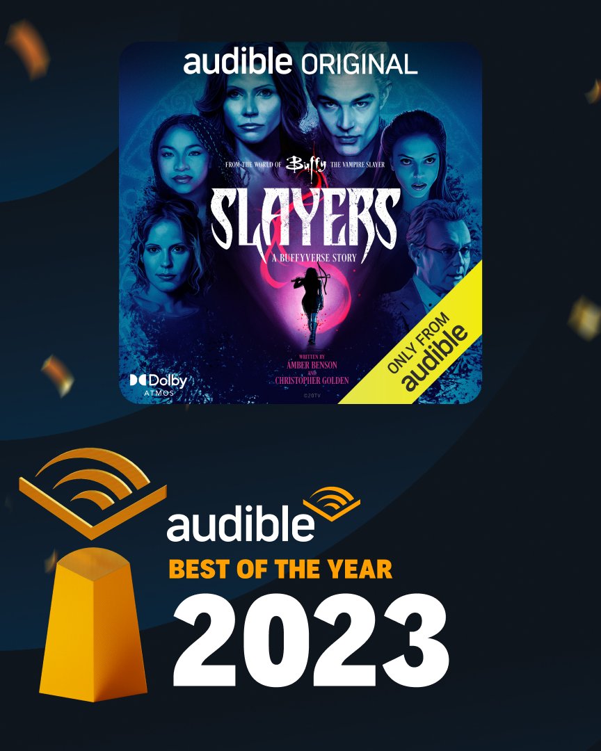 Guess what is the #1 audiobook of the year???? Yeah, that's right. :) @amber_benson @audibleuk @audible_com @AllCharisma @JamesMarstersOf @julietlandau @emmacaulfield @waylandprod @layahayes @Dannystrong @TheJamesLeary