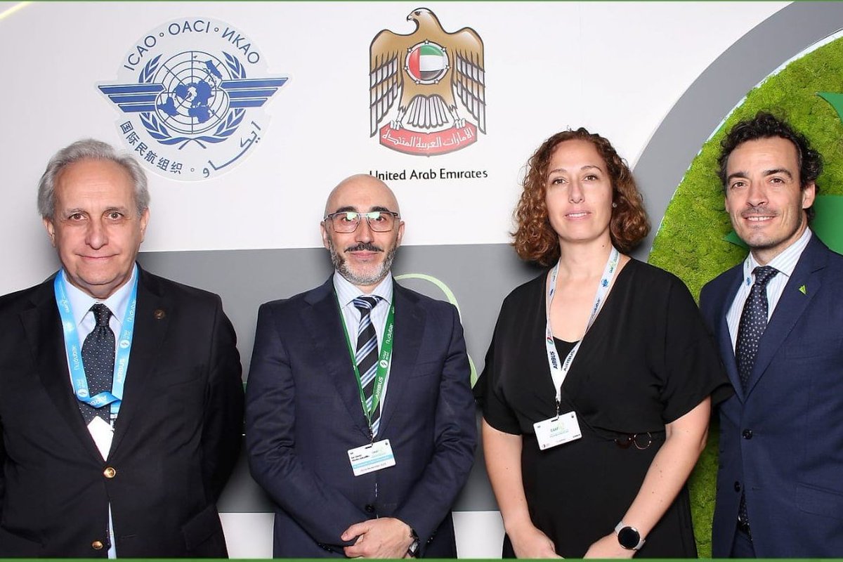 transportesgob's tweet photo. Esta semana se celebra en Dubái la 3ªconferencia de la @oaci sobre aviación y combustibles alternativos, en la que nuestro director general de #AviaciónCivil, David Benito, lidera la posición europea.
En @transportesgob trabajamos por un marco🌍sobre el uso de estos combustibles https://t.co/Tps58T2gij