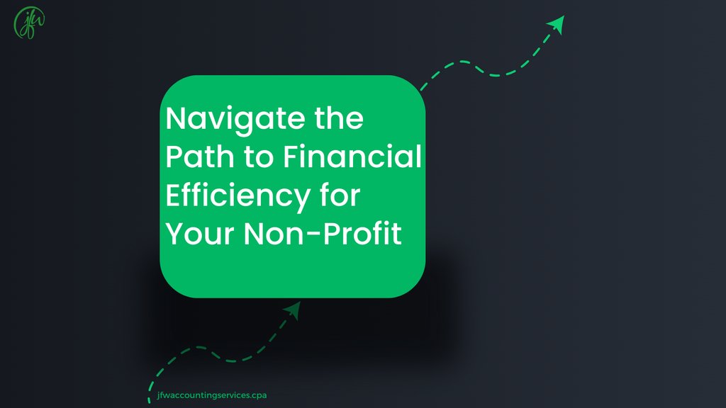 In the ever-evolving landscape of non-profit finance, complexities can often overshadow your organization's core mission. 

Embark on the journey towards financial empowerment. Book a call with JFW Accounting Services today.  

1-888-690-1830
info@jfwaccountingservices.com