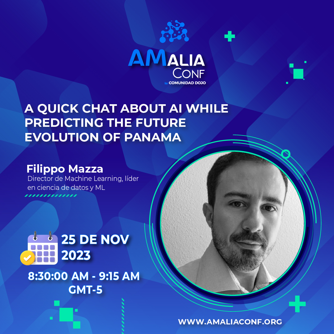 amaliaconf's tweet photo. ¿Quieres saber cuál es el papel de la IA en Panamá?

Regístrate gratis aquí 👉: https://t.co/DFDA75DUZS

#inteligenciaartificial #aprendizajeautomatico #comunidaddojo #amaliaconf23 #somosdojo https://t.co/rCUELbKai1