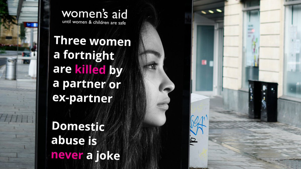 womensaid's tweet image. Domestic abuse is no joke. Conversation about @mattrife shows many people do not understand the severity of domestic abuse, &amp;amp; the impact these “jokes” have on women feeling able to reach out for support. The shocking truth is 3 women a fortnight are killed by their partner or ex.
