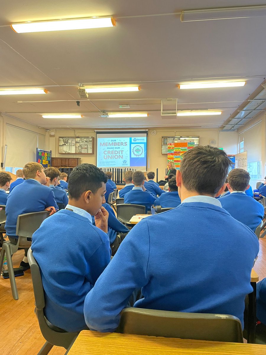 roscommoncu's tweet photo. We were delighted to be invited to the CBS in Roscommon this morning by 2nd Year Business Studies teacher Seamus Heneghan whoโs students are learning about financial institutions and their services for saving and borrowing ๐ฆ
#roscommoncu #borrowing #saving #creditunions https://t.co/c86X36IJy8