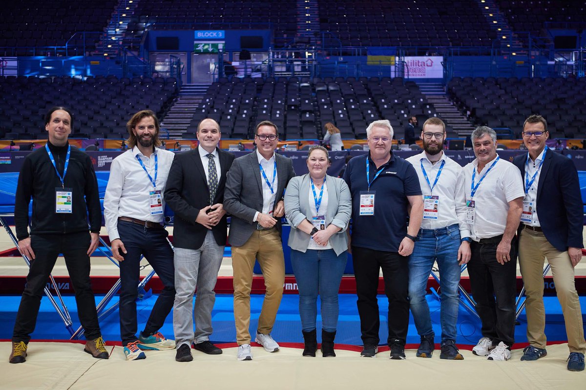 GymaidLtd's tweet photo. It was an absolute pleasure to assist Eurotramp and the fantastic events team at @BritGymnastics  in such a successful World Trampoline Gymnastics Championships 🌍
We had an amazing two weeks and couldn't be prouder of @TeamGB  🇬🇧 for their fantastic performances and results! https://t.co/7i00vAT9aU