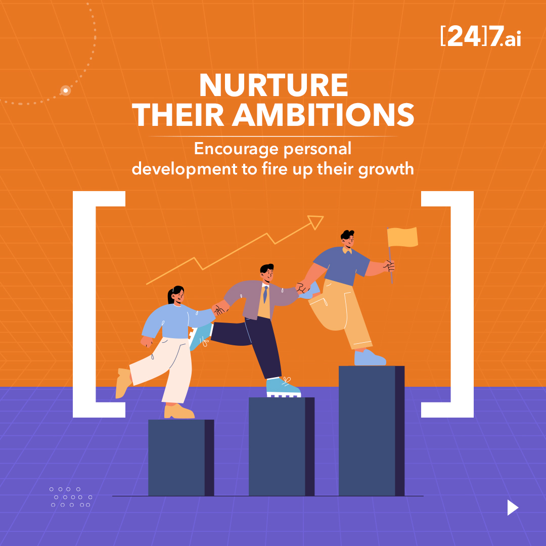 247ai_India's tweet photo. At [24]https://t.co/lRK9CPGtXa, our team's well-being is a top priority. 
From check-in calls to milestone celebrations, these five ways reflect one’s commitment to their team’s well-being. 

Together, we grow stronger in spirit and purpose.  #TeamWellBeing 

#247ai #hiring https://t.co/bRttm6UA6d