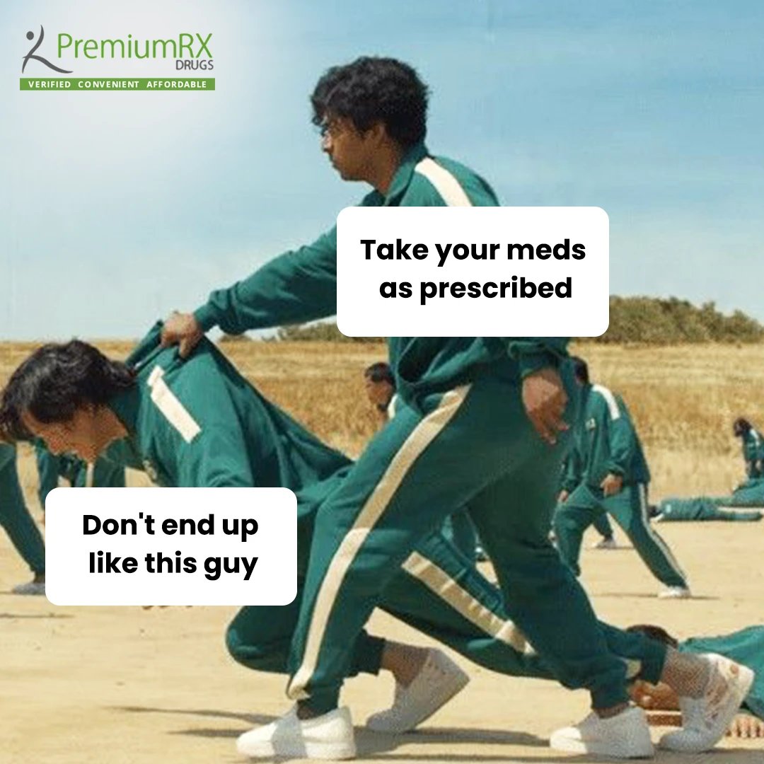 Stay on top of your game! Don't end up like him. Take your meds as prescribed. Health matters!

#MedicationMatters #SquidGameHealth #MedicationReminder #StayOnTop #PrescriptionEssentials #HealthComesFirst #WellnessReminder #GameOfHealth #MedicationMatters...