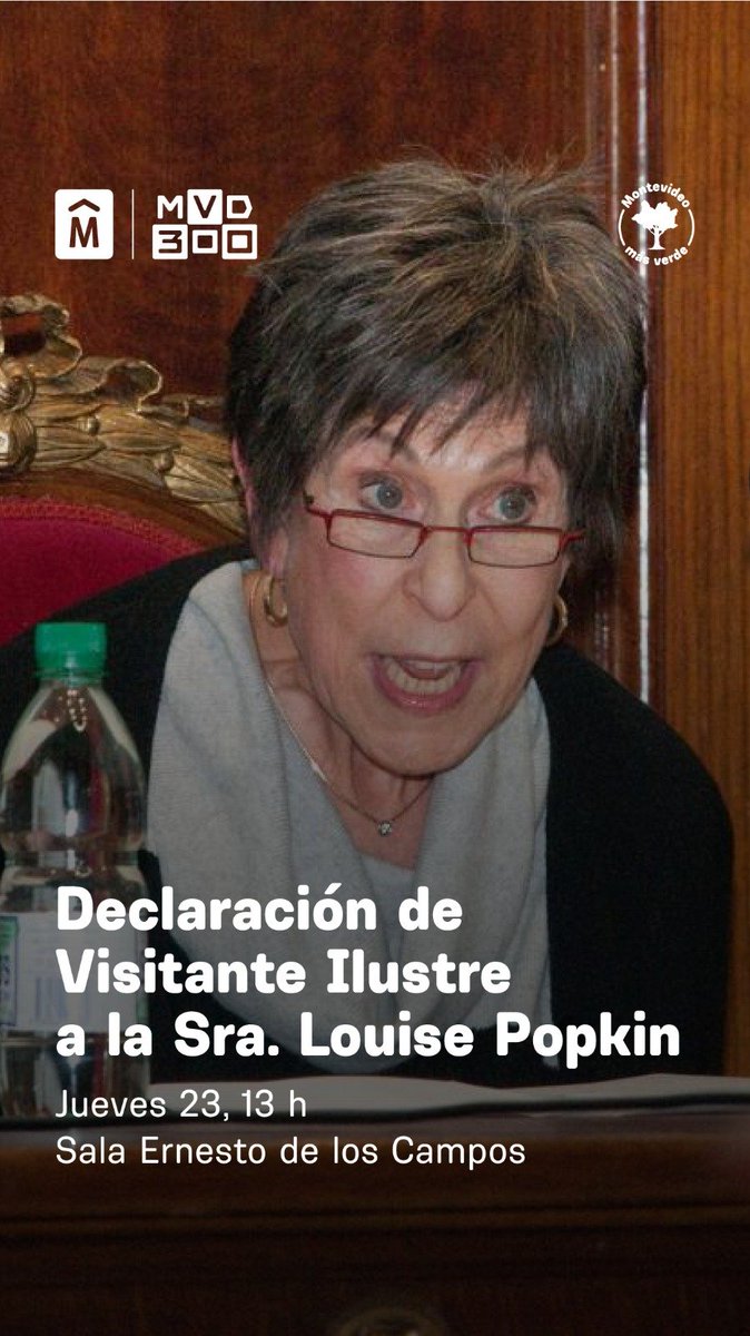 MSMichelini's tweet photo. La Fundación Zelmar Michelini invita a participar de este emotivo y merecido reconocimiento a nuestra  querida Louise Popkin. https://t.co/4bepEJMbQe