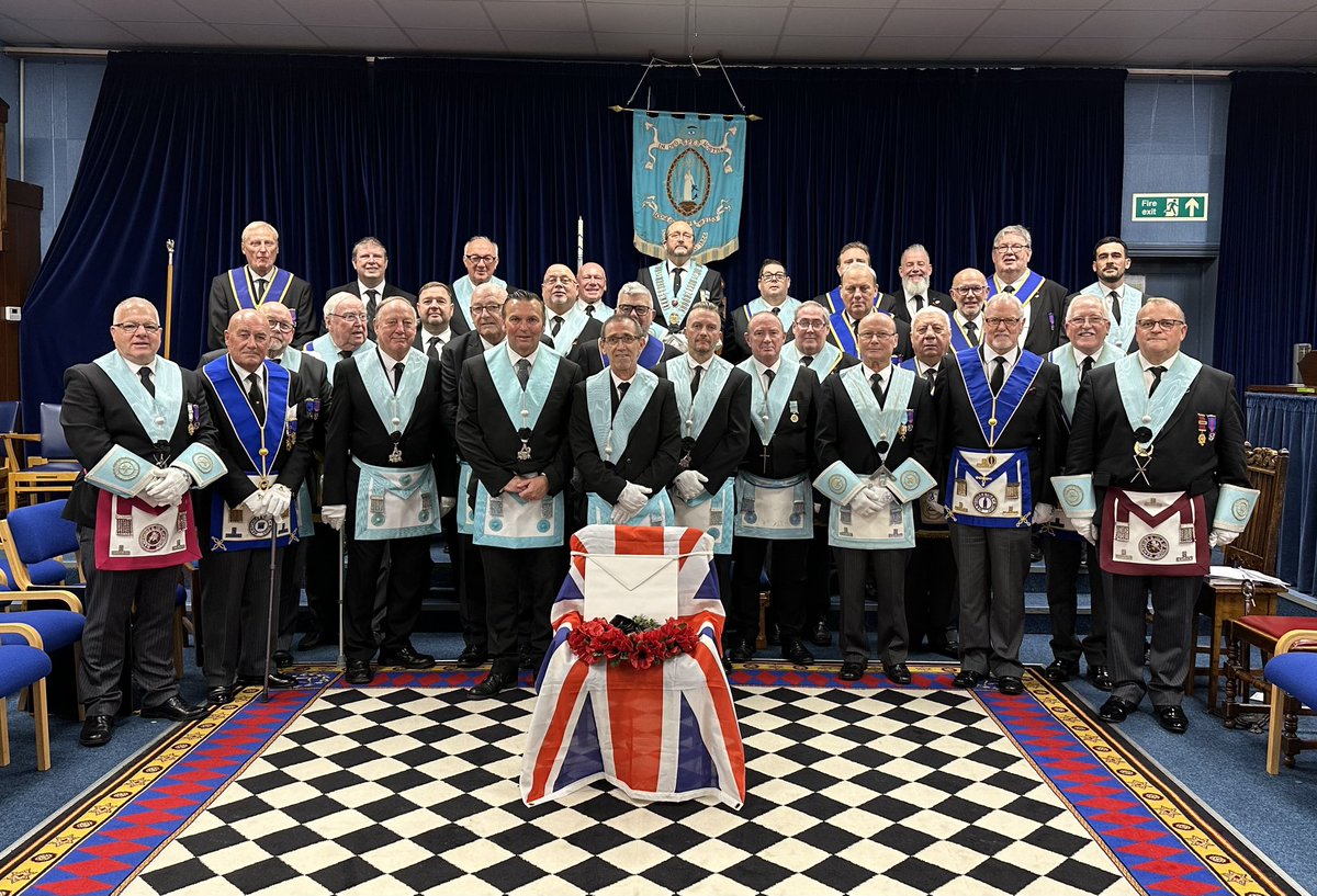 A moving &amp; poignant ceremony  WM and Officers of The Lodge of Hope 2153.
Remembering brethren who gave all &amp; did not return from World War 1/2
Vacant Chair Ceremony, conducted with utmost dignity &amp; respect in recognition of those brethren named from the lodge History records. 🙏