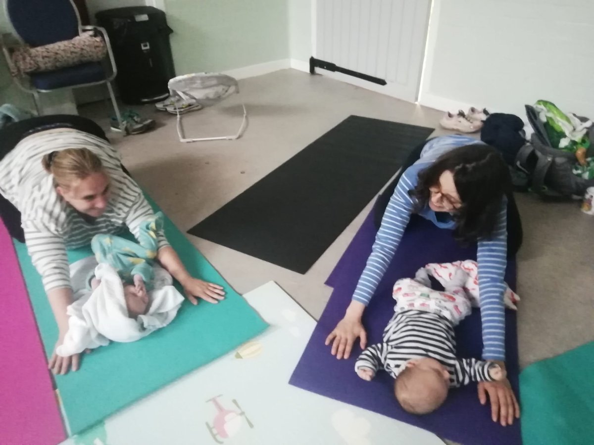 Time_Talents's tweet photo. Baby Yoga! The final session for The Changing Table group this year was packed with stretches, giggles and fun 😃 Do you know a new mum or dad who would like to join our January cohort? Get in touch #se16 #newparentsgroup #rotherthithe https://t.co/WRb9JX3IAU