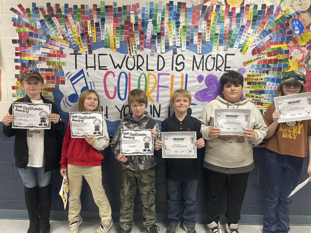 tfloangel's tweet photo. Congrats to these fourth graders who were recognized by their peers for leadership and ability to inspire their classmates while preparing for our recent performance. I look forward to sharing more of our exemplary musicians in the future! 🎶😎 #RESrocks @MrVK_RES @FranklinLocal https://t.co/cROEnUSOHH