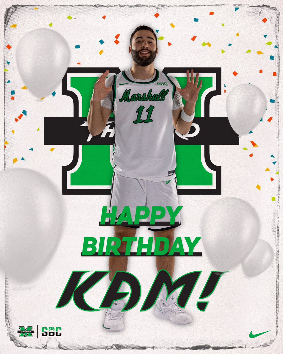 Herd_MBB's tweet photo. 🎉 𝐇𝐚𝐩𝐩𝐲 𝐁𝐢𝐫𝐭𝐡𝐝𝐚𝐲, 𝐊𝐚𝐦!

#BringOnTheHerd // #WeAreMarshall https://t.co/AY37kZUo7U