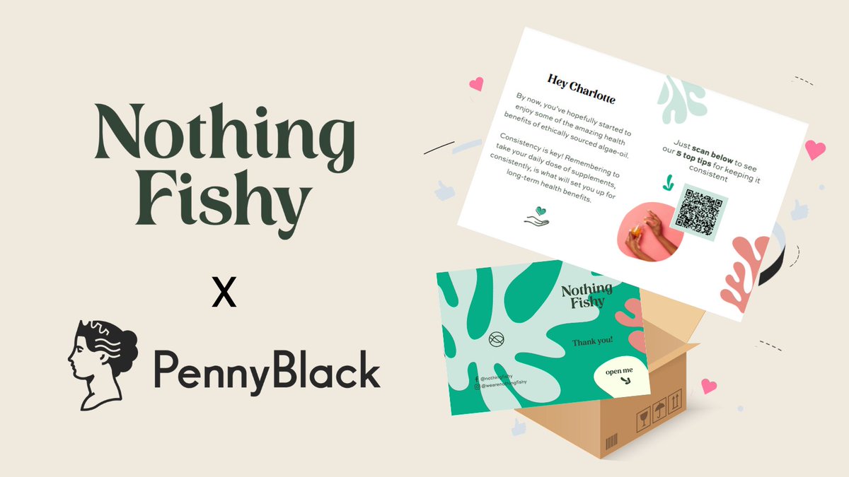 We're super honoured to be working with the supplement brand NothingFishy to enhance their customer experiences from the unboxing moment and beyond. Excited to see how the team continues to create unboxing magic with the Penny Black platform. 🪸